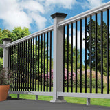 Veranda 4 in. x 4 in. Black Craftsman Post Cap