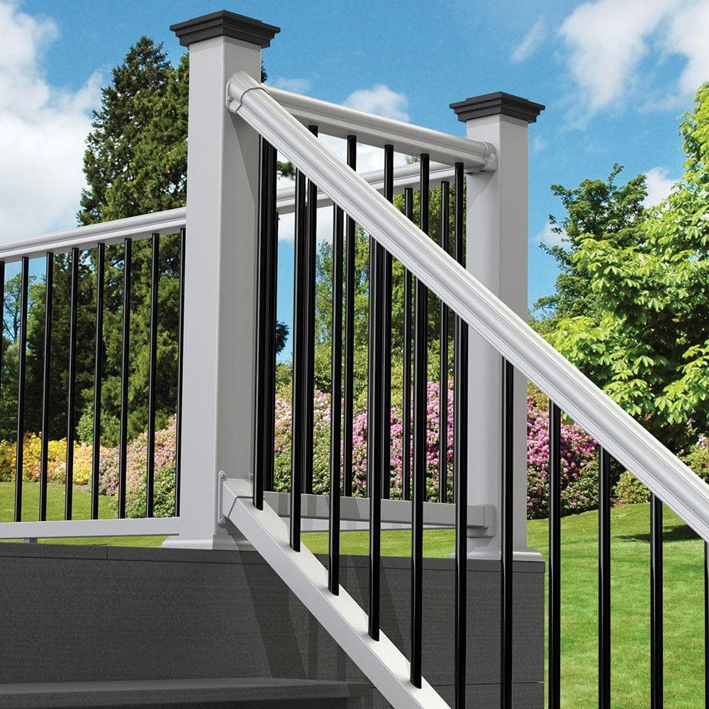 Veranda 4 in. x 4 in. Black Craftsman Post Cap