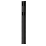 Veranda 5 in. x 5 in. x 5 ft. Black Vinyl Ranch 2-Rail Corner Post
