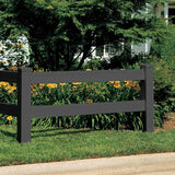 Veranda 5 in. x 5 in. x 5 ft. Black Vinyl Ranch 2-Rail Corner Post