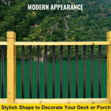 VEVOR 36 in. x 0.75 in. Deck Balusters Metal Deck Spindles Circle Staircase Baluster Aluminum Alloy Deck Railing (51-Pack)