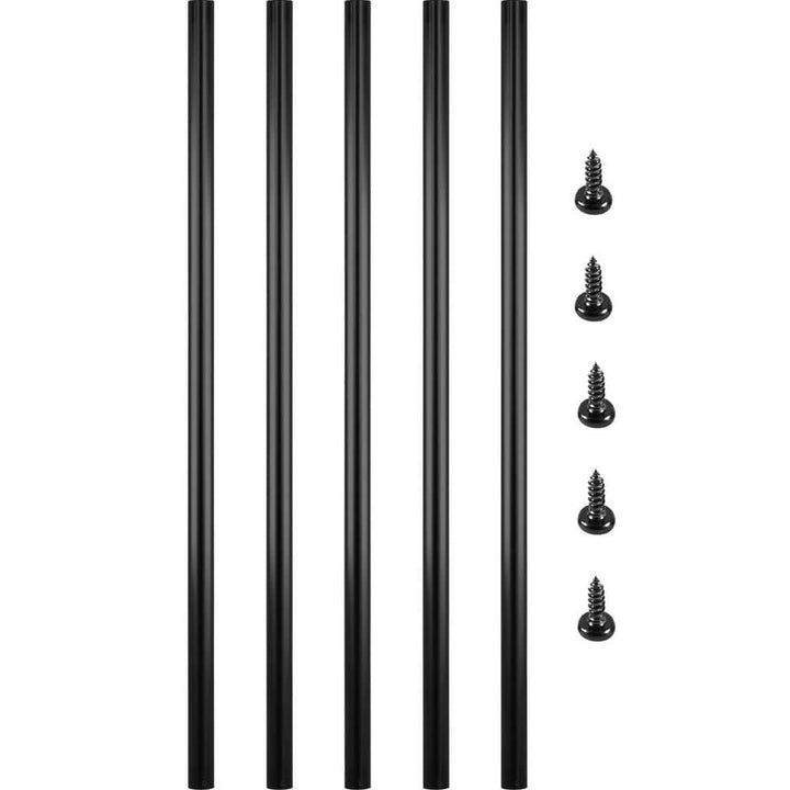 VEVOR 36 in. x 0.75 in. Deck Balusters Metal Deck Spindles Circle Staircase Baluster Aluminum Alloy Deck Railing (51-Pack)