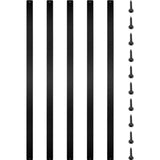 VEVOR 29.5 in .x 1 in. Staircase Deck Balusters with Screws, Aluminum Alloy Deck Railing for Porch,76 Pack Metal Deck Spindles