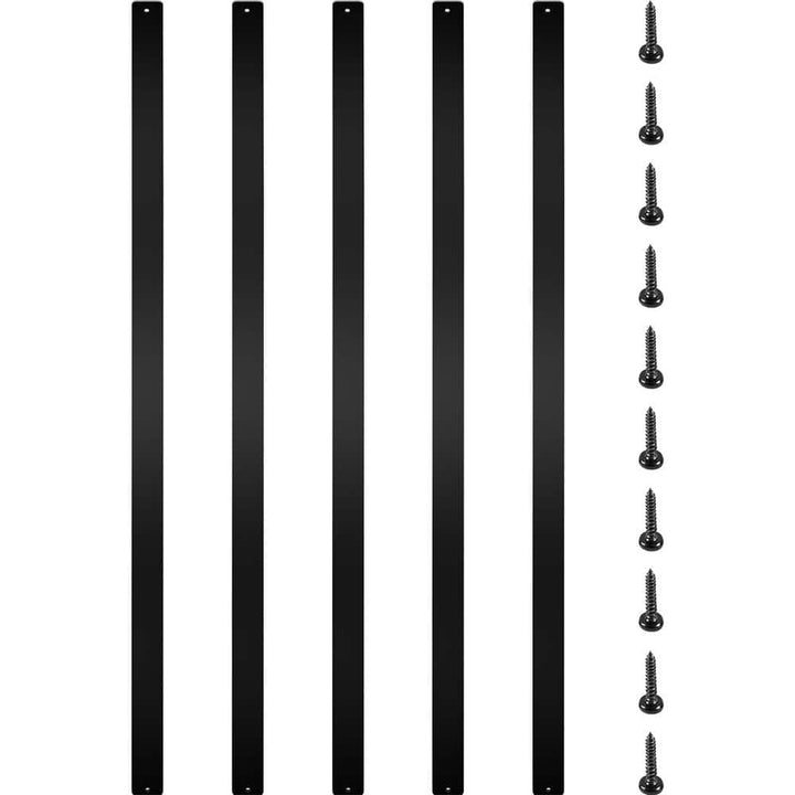 VEVOR 29.5 in .x 1 in. Staircase Deck Balusters with Screws, Aluminum Alloy Deck Railing for Porch,76 Pack Metal Deck Spindles