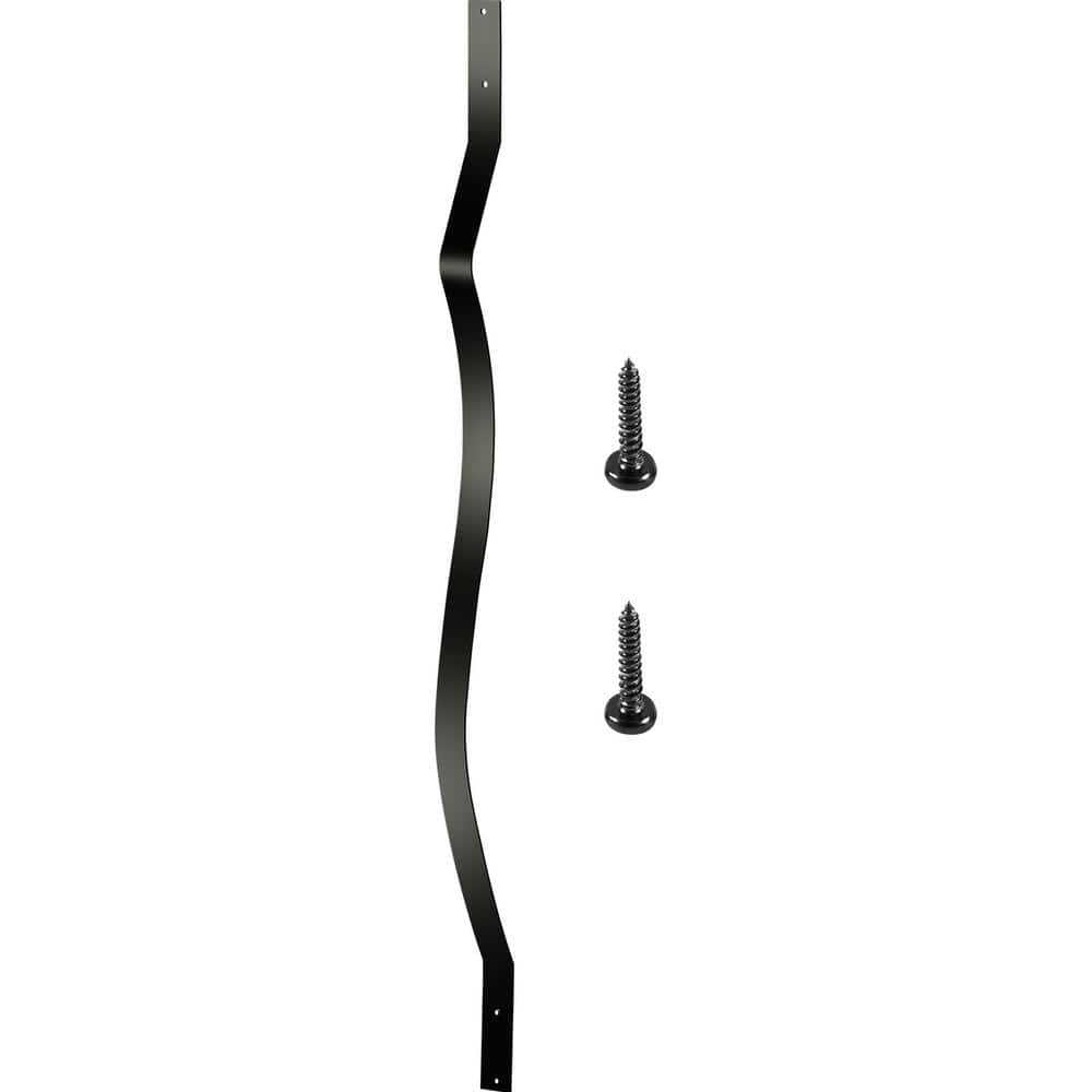 VEVOR 32.25 in. x 1 in. Deck Balusters Staircase Baluster Aluminum Alloy Staircase Baluster Wave Arc Baluster (26-Pack)