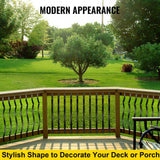 VEVOR 32.25 in. x 1 in. Deck Balusters Staircase Baluster Aluminum Alloy Staircase Baluster Wave Arc Baluster (51-Pack)