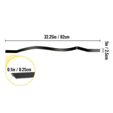 VEVOR 32.25 in. x 1 in. Deck Balusters Staircase Baluster Aluminum Alloy Staircase Baluster Wave Arc Baluster (61-Pack)