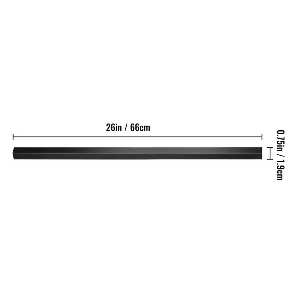VEVOR 26 in. x 0.75 in. Deck Balusters Staircase Baluster Aluminum Alloy Deck Railing Square Baluster for Outdoor (101-Pack)