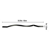 VEVOR 32.25 in. x 1 in. Deck Balusters Staircase Baluster Staircase Iron Baluster Wave Arc Baluster for Outdoor (26-Pack)
