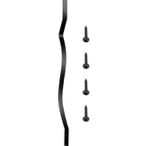 VEVOR 32.25 in. x 1 in. Deck Balusters Staircase Baluster Staircase Iron Baluster Wave Arc Baluster for Outdoor (26-Pack)