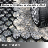 VEVOR Grass Grids 9 ft. x 17 ft. x 4 in. Geo Grid Driveway 153 sq. ft. Ground Pavers for Landscaping