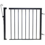 Vista Railing Systems Inc Vista Railing Systems 42 in. x 48 in. Powder Coated Aluminum Wide Gate with Straight Picket - Black PB7480XB