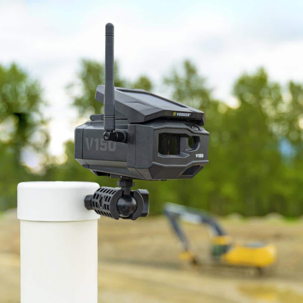 VOSKER Solar Powered Wireless 4G LTE Cellular Outdoor Bullet Security Camera with Rechargeable Battery