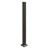 Weatherables Stanford 2.5 in. x 2.5 in. x 44 in. Textured Black Aluminum Post Kit