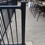 Weatherables Stanford 2.5 in. x 2.5 in. x 44 in. Textured Black Aluminum Post Kit