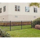 Weatherables Cypress 2 in. x 2 in. x 7 ft. Black Aluminum Blank Post