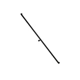 Weatherables 8 ft. L x 1.5 in. D Textured Black Aluminum ADA Rail/Grab Bar Wall Return Kit