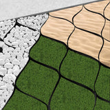 Wellco 10 ft. x 16.5 ft. x 2 in. S Series Plastic Ground Geo Grid Driveway Ground Pavers for Landscaping