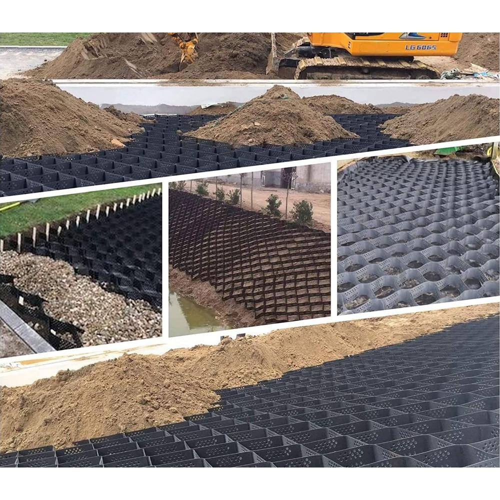 Wellco 6.5 ft. x 16.5 ft. x 4 in. S Series Plastic Ground Geo Grid Driveway Ground Pavers Geocell