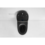 WELLFOR USBY 1.28 GPF Elongated Black Bidet Toilet with Heated Seat & Auto Features