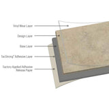 Armstrong Flooring Adiamo Bone White 12 x 12 Self-Adhesive Vinyl Tile