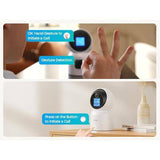 ZOSI 4K 8MP Plug-in Smart Home Security Camera Indoor, 360° PT Baby/Pet Monitor, One-Touch Call, 2-Way Video, 2.4/5GHz