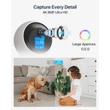 ZOSI 4K 8MP Plug-in Smart Home Security Camera Indoor, 360° PT Baby/Pet Monitor, One-Touch Call, 2-Way Video, 2.4/5GHz