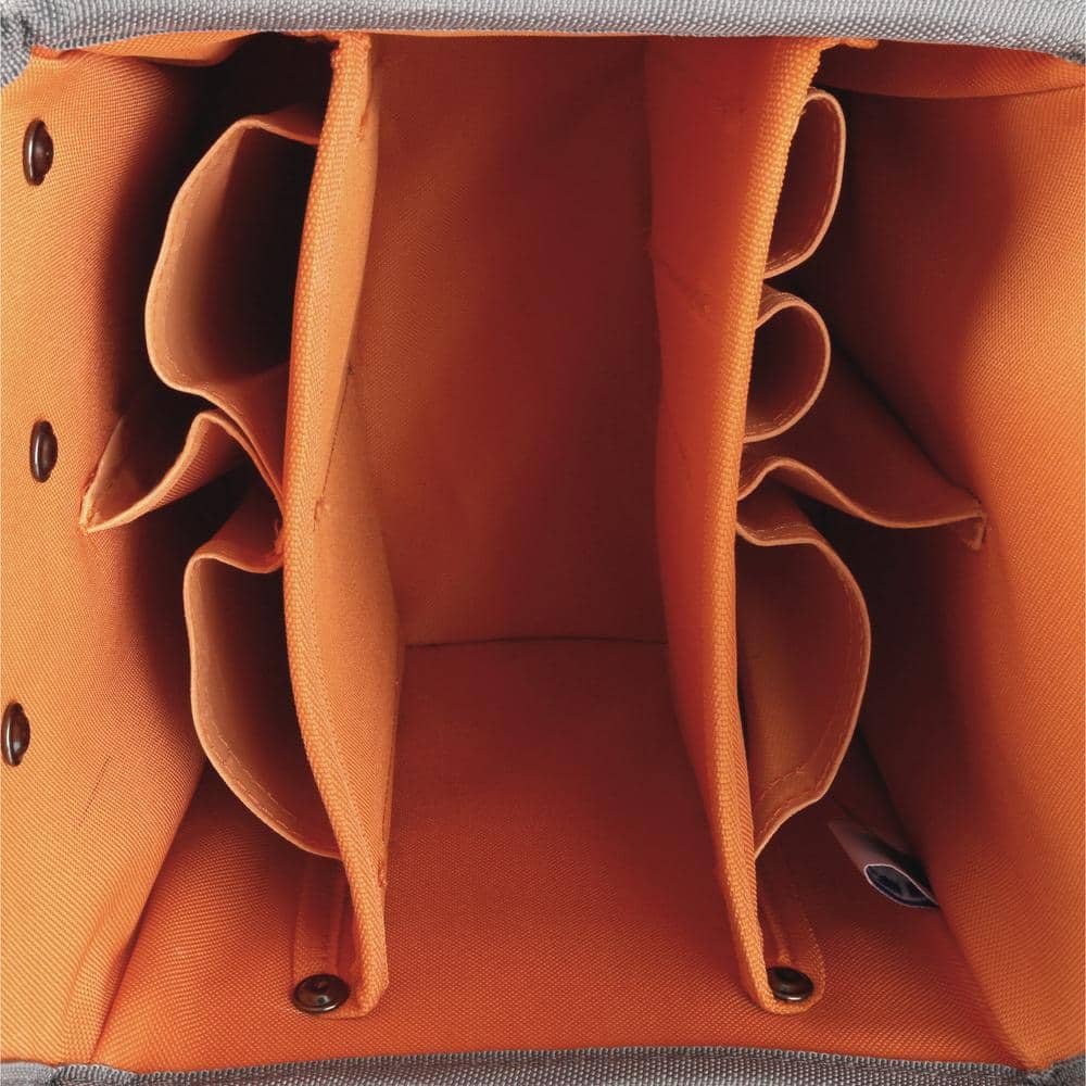 Klein Tools Tradesman Pro Tool Tote, 20-Pocket Tool Bag, 8-Inch, 8.75 x 8.75 x 17 in, 1680D Ballistic Polyester