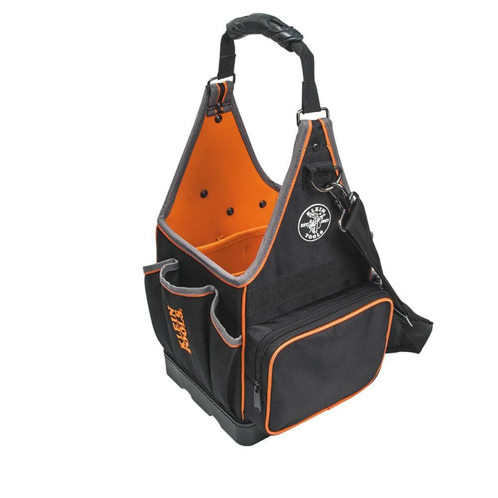 Klein Tools Tradesman Pro Tool Tote, 20-Pocket Tool Bag, 8-Inch, 8.75 x 8.75 x 17 in, 1680D Ballistic Polyester