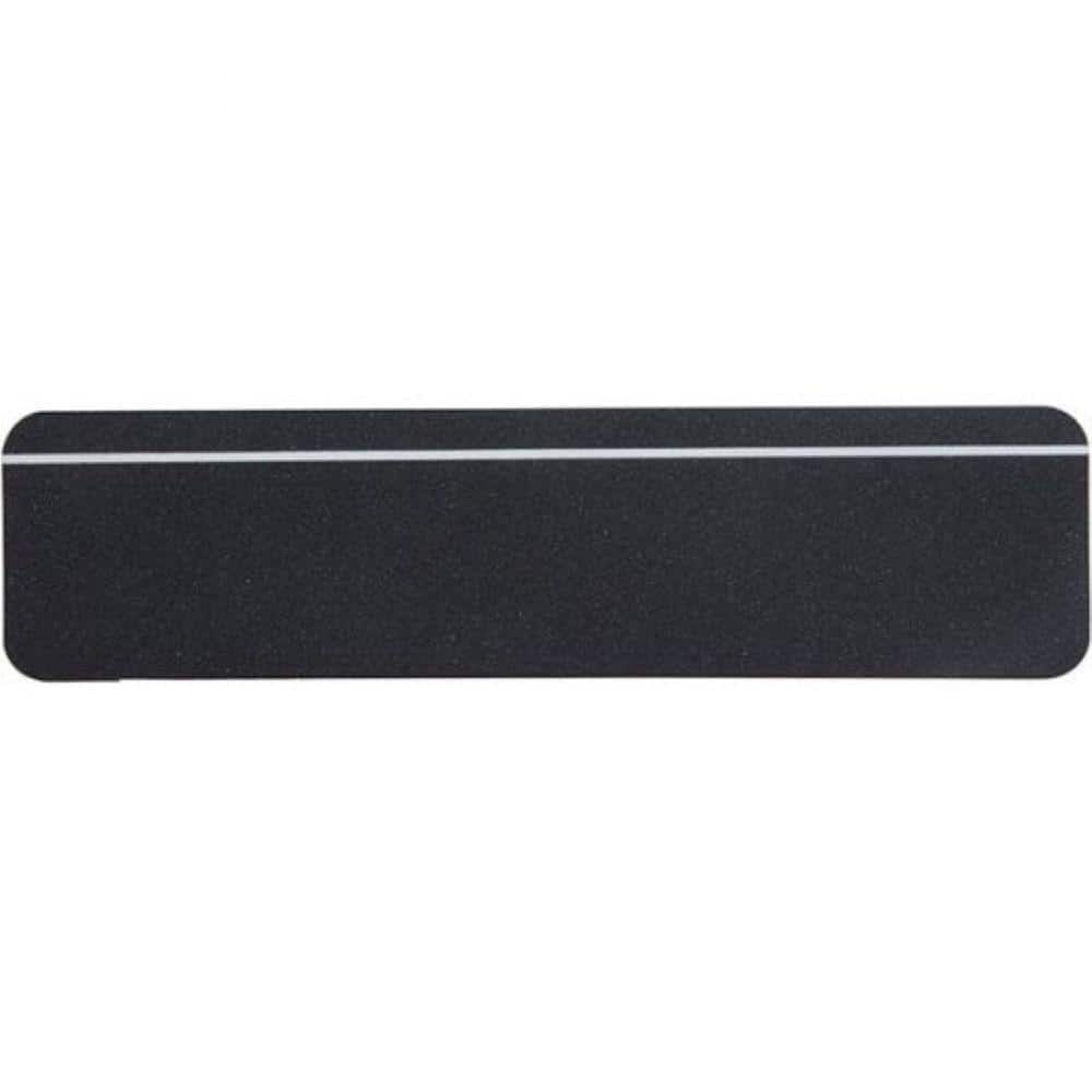 Handi Treads 6 in. x24 in. GritTreads Adhesive Treads, Black with Glow Stripe (4-Pack)
