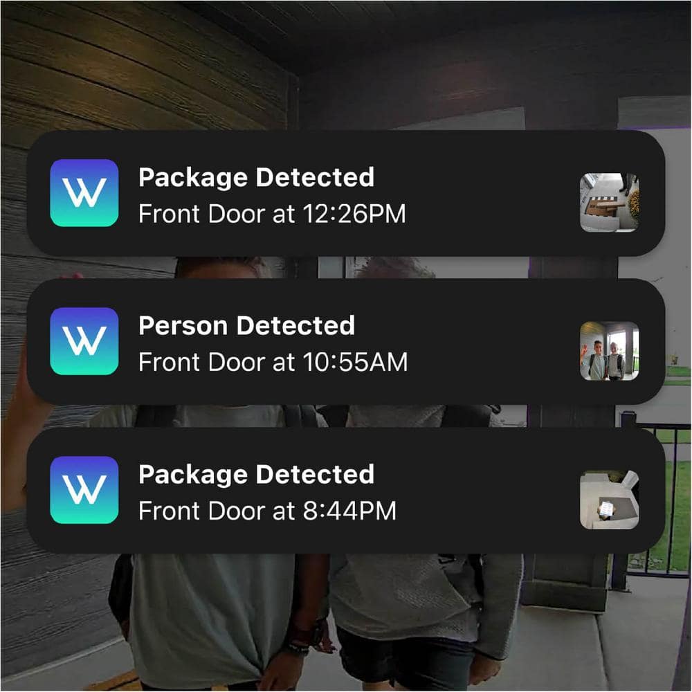Wyze Wireless Duo Cam Video Doorbell (with Chime), Battery Powered, 2K Full HD Video, 2 Cameras, 2-Way Audio, Night Vision