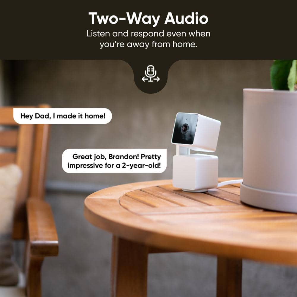 Wyze Pan V3 Wired Indoor/Outdoor 1080P HD Home Security Camera with Privacy Mode, Black