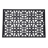 YIYIBYUS 6.2 ft. x 2.9 ft. Black Steel Privacy Screen Freestanding Outdoor/Indoor Adjustable Height Decorative Privacy Screen