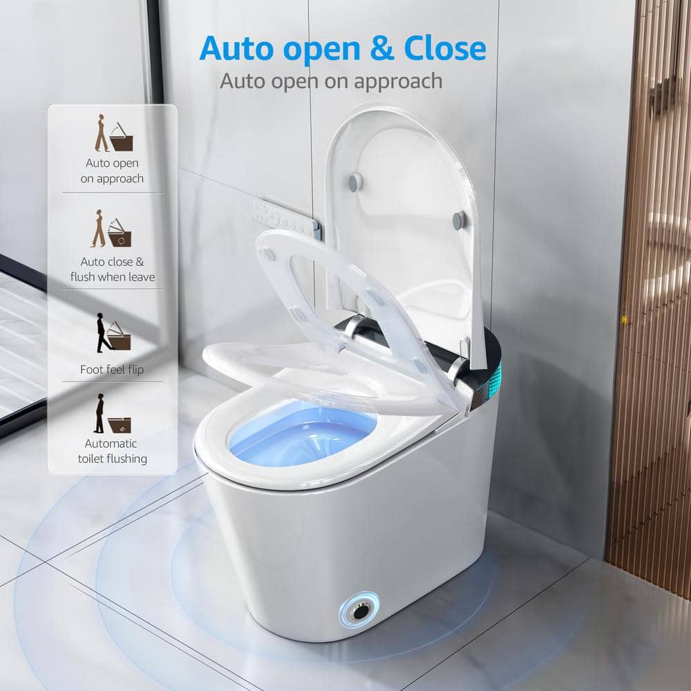 Yulika DJ-G5 Smart Toilet with Heated Bidet Seat, Warm Water Sprayer, and Remote Control