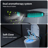 Yulika DJ-G5 Smart Toilet with Heated Bidet Seat, Warm Water Sprayer, and Remote Control
