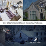 ZOSI Wired 1080p HD Outdoor Home Security Camera 4-In-1 TVI/CVI/AHD/CVBS For 960H, 720P, 1080P, 5MP, 4K Analog CCTV DVR