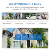 ZOSI Wired 1080p HD Outdoor Home Security Camera 4-In-1 TVI/CVI/AHD/CVBS For 960H, 720P, 1080P, 5MP, 4K Analog CCTV DVR