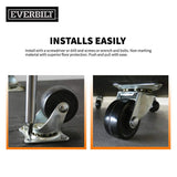 Everbilt 1-1/2 in. Soft Rubber Swivel Plate Caster, 40 lb. Load Rating