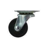 Everbilt 1-1/2 in. Soft Rubber Swivel Plate Caster, 40 lb. Load Rating