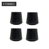 Everbilt 1 in. Black Rubber Leg Tips (4-Pack)
