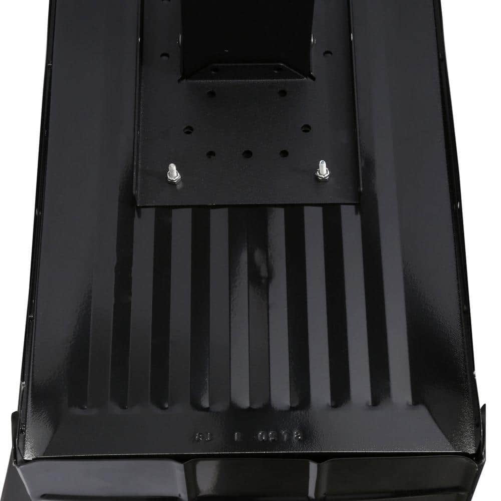 Stanley Extra Large Steel Post-Mount Mailbox, Black