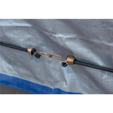 Keeper 48 in. Heavy Duty Black Bungee Cord with Dichromate Hooks (1-Pack)