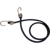 Keeper 48 in. Heavy Duty Black Bungee Cord with Dichromate Hooks (1-Pack)