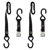 Keeper 1 in. x 6 ft. 400 lbs Motorcycle Cam Buckle Tie-Down, 2-Pack