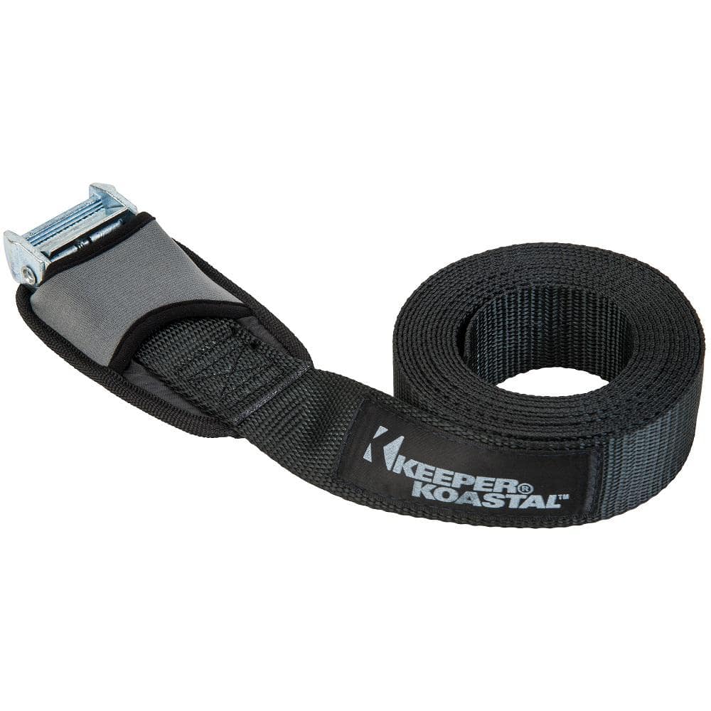 Keeper 12 ft. x 1 in. Lashing Strap with Metal Buckle, 30 lb Load