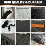 Mockins 190 in. x 75 in. x 60 in. Heavy-Duty Waterproof Car Cover - Thick 250g PVC Cotton Lined - Medium Sedan