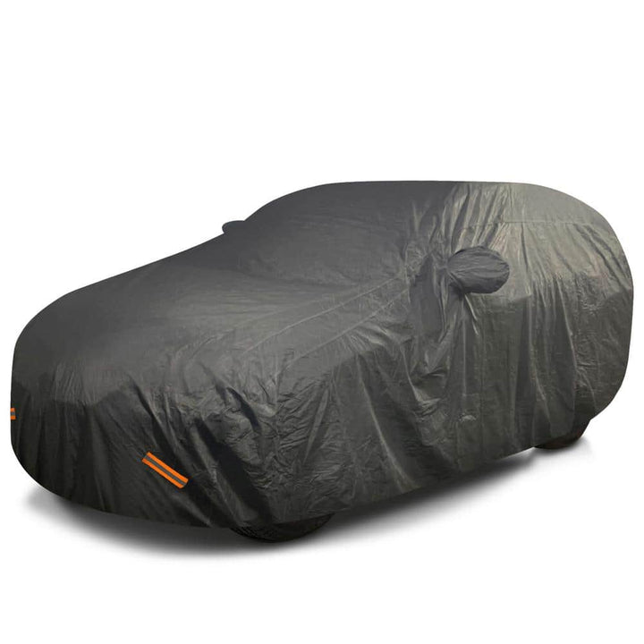 Mockins 190 in. x 75 in. x 72 in. Heavy-Duty Waterproof Car Cover - Thick 250g PVC Cotton Lined - Medium SUV Cover