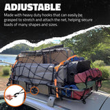 Mockins 50 in. x 36 in. Heavy-Duty Bungee Net, Stretches to 100 in. x 75 in.