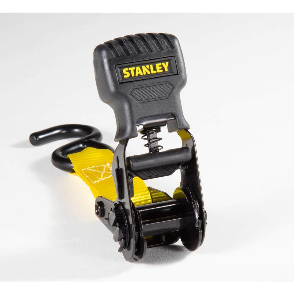 Stanley Ratchet Straps, 1 in. x 10 ft, 1,500 lbs Break Strength, 8-Pack