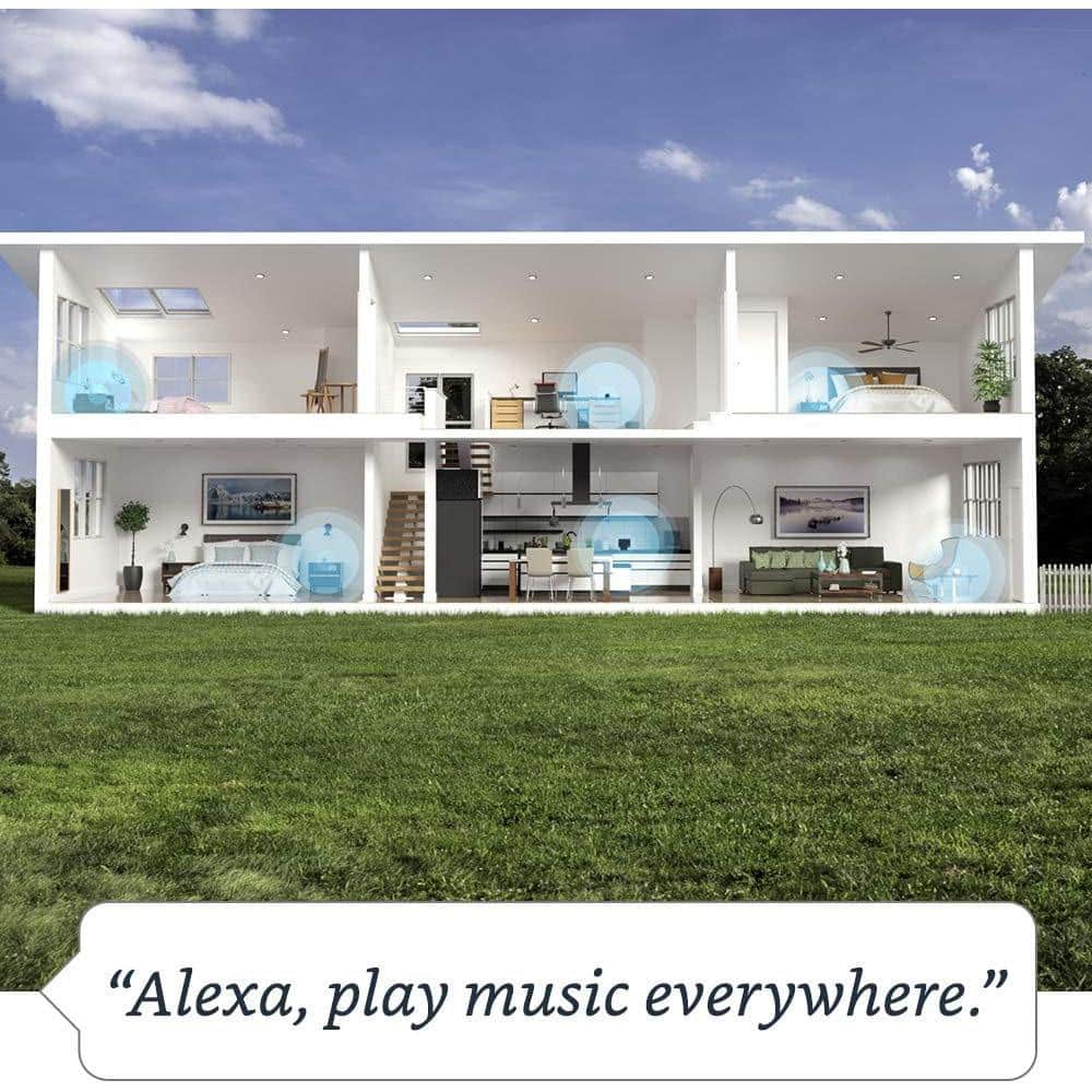 Amazon Echo (4th Gen) with Premium Sound, Smart Home Hub, and Alexa - Twilight Blue